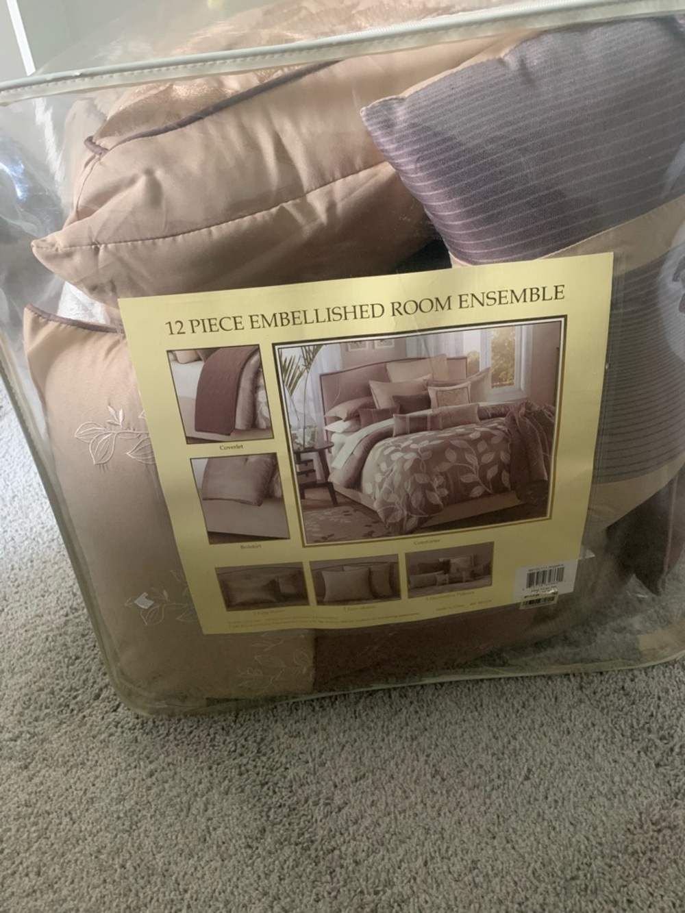 Angelica 12-Piece Embellished Bedding Ensemble comforter set